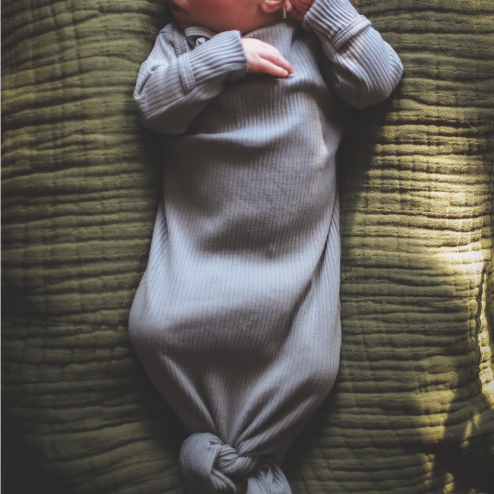 Quincy Mae Knotted Gown Grey